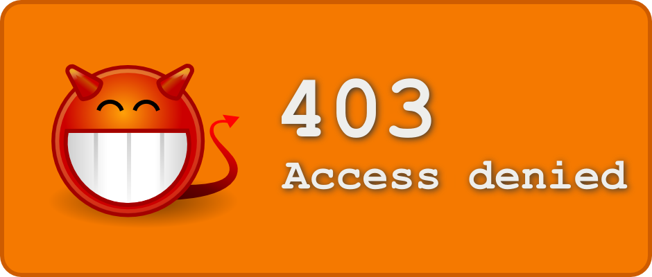 Error document 403: Access Denied!